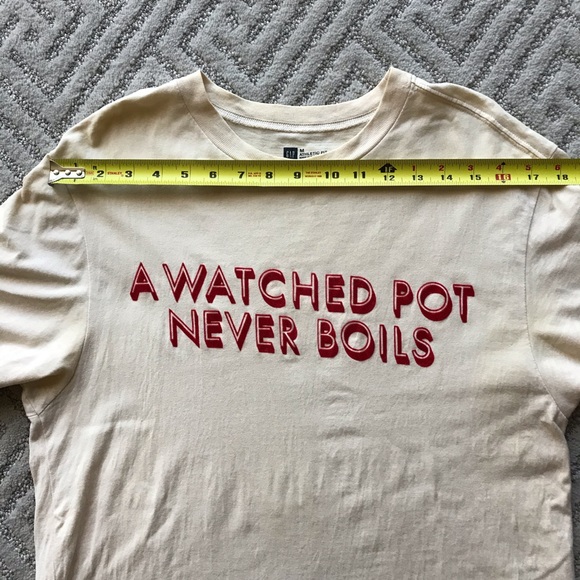 Gap “A Watch Pot Never Boils” T shirt-size M - Picture 4 of 5